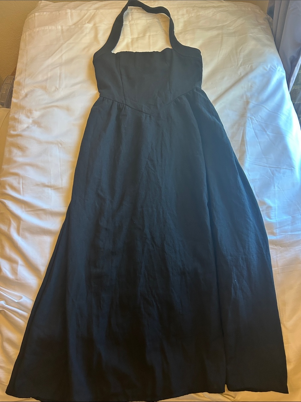 Amazon Black Halter Maxi Dress